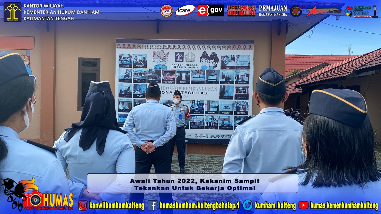 Awali Tahun 2022, Kakanim Sampit Tekankan Untuk Bekerja Optimal