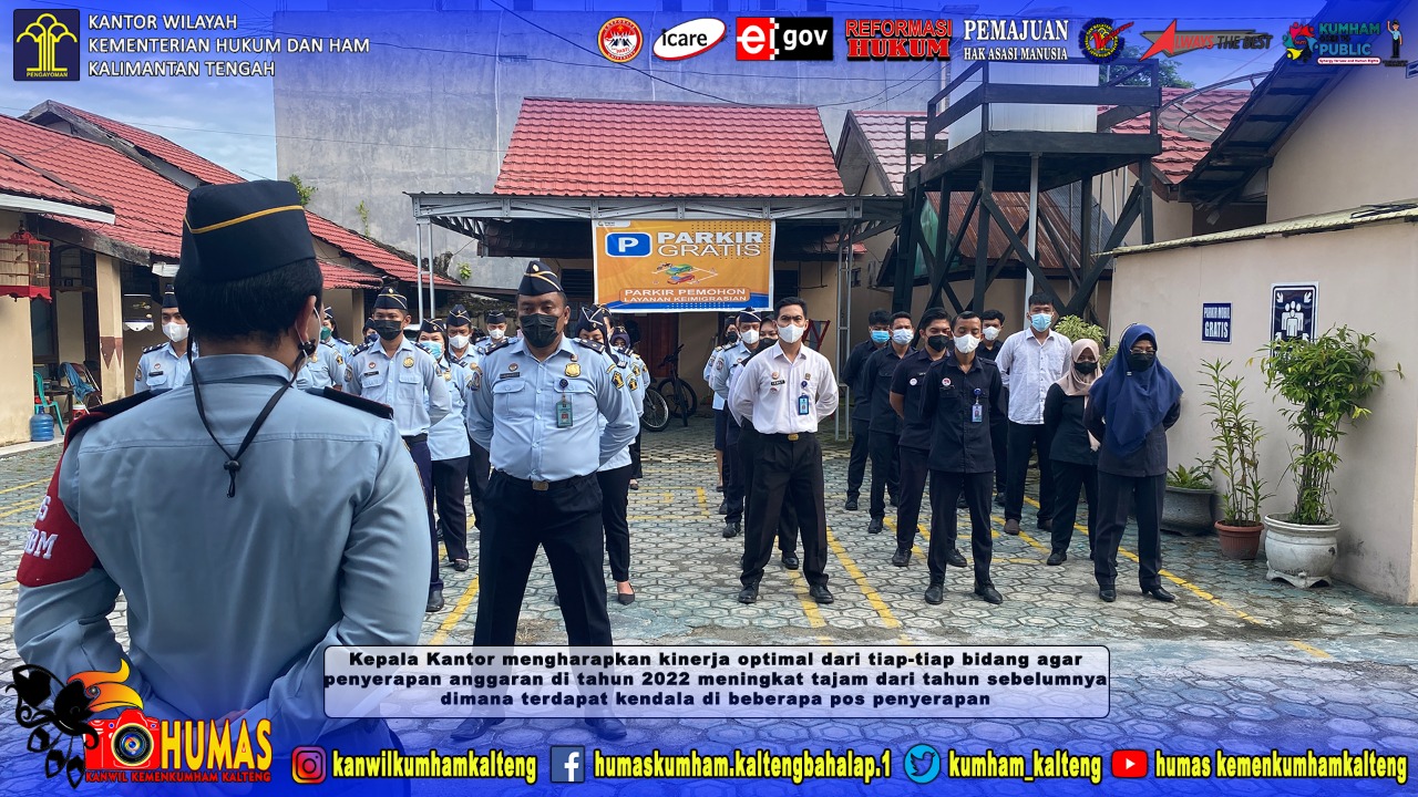 Awali Tahun 2022, Kakanim Sampit Tekankan Untuk Bekerja Optimal