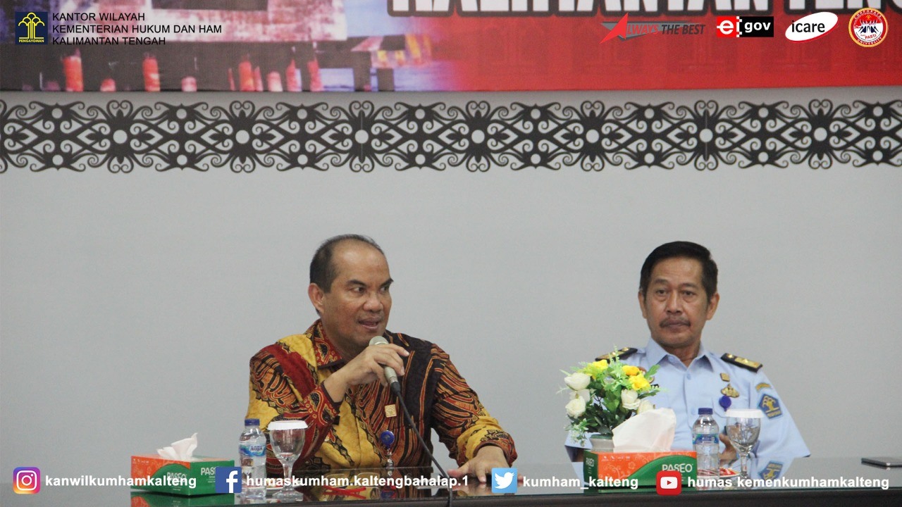 Serius Kejar WBK, Kakanwil Monev Pejabat serta pegawai LPKA dan Rupbasan Palangka Raya
