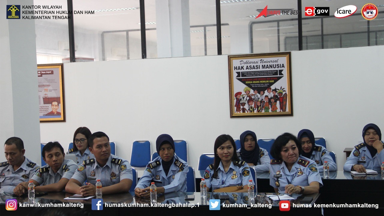 Serius Kejar WBK, Kakanwil Monev Pejabat serta pegawai LPKA dan Rupbasan Palangka Raya