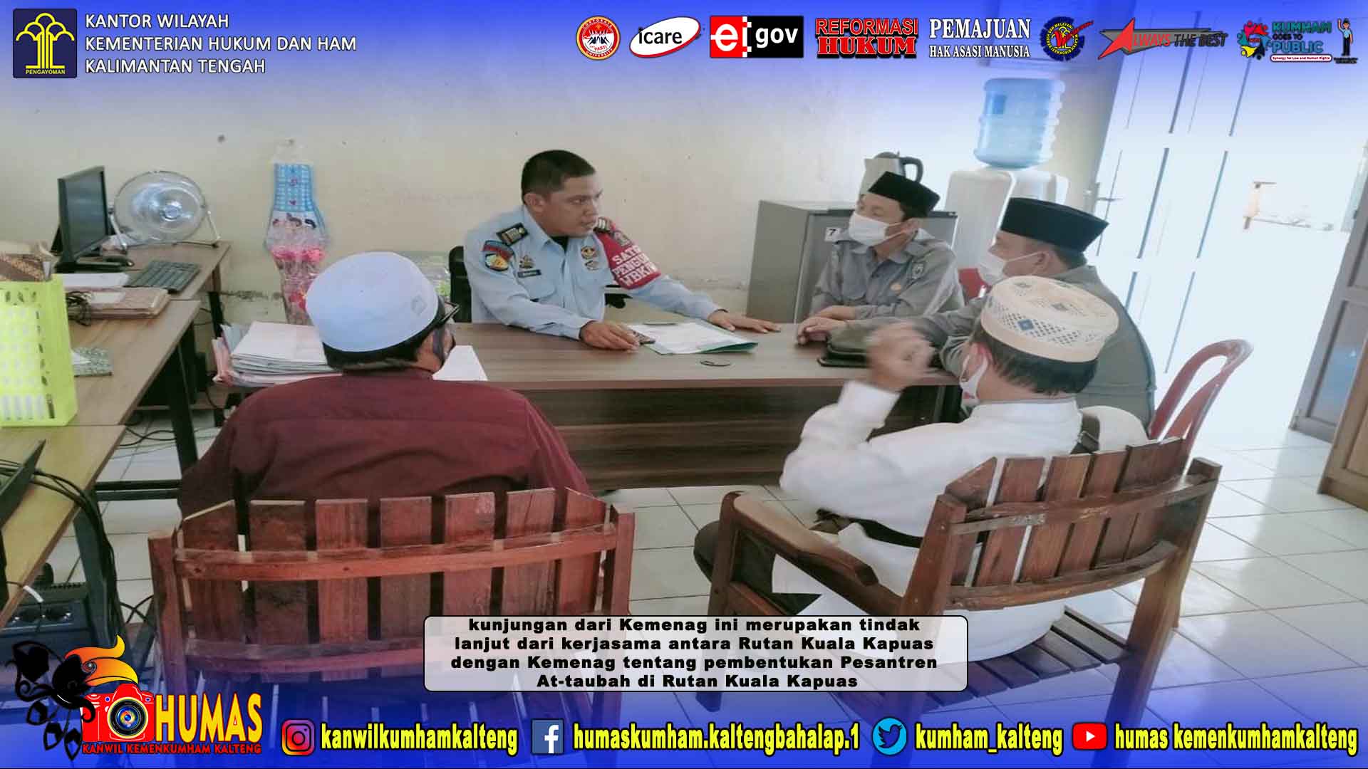 Kemenag Kunjungi Rutan Kuala Kapuas Untuk Tinjau Lokasi Pesantren At-Taubah Rutan Kuala Kapuas