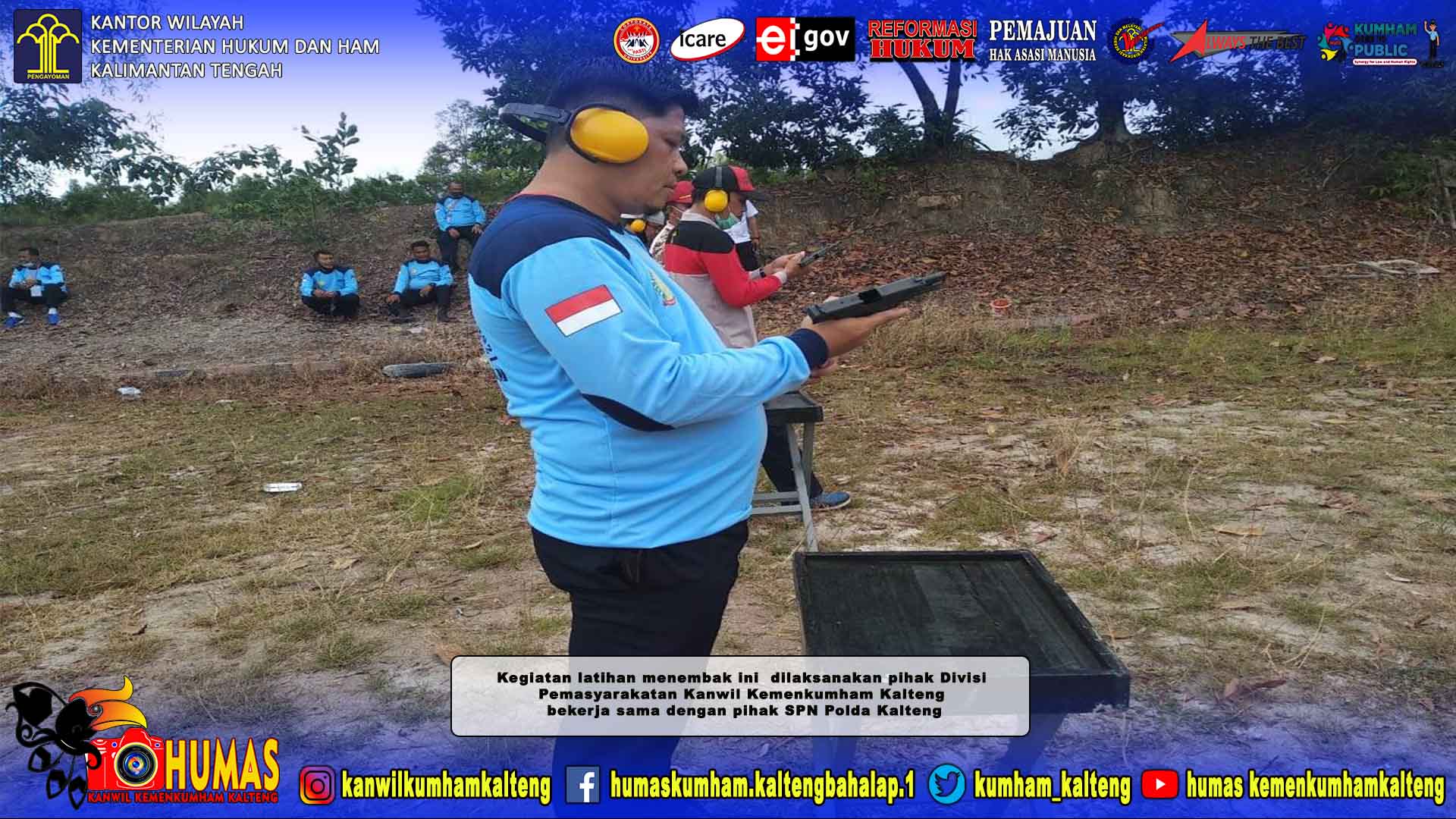 Kabapas Sampit Ikuti Latihan Menembak di SPN Polda Kalteng