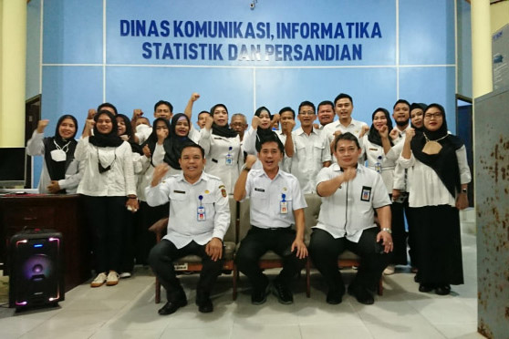 Deklarasi Pencanangan Pembangunan Zona Integritas di Dinas Kominfo Kobar