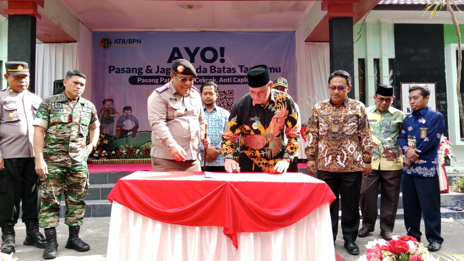 Pencanangan Gemapatas 2023 di Kobar, Seribu Patok Batas Tanah Dipasang Serentak