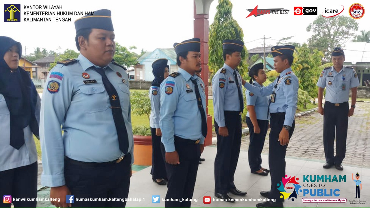 Tingkatkan Disiplin, Pegawai Bapas Pangkalan Bun Rutin Lakukan Apel Pagi