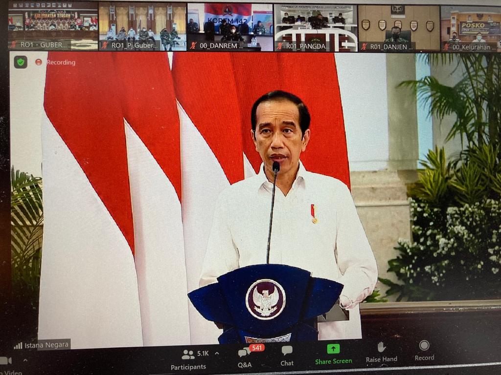 Gubernur Kalteng Hadiri Rapat Koordinasi Nasional Penanggulangan Bencana Tahun 2021