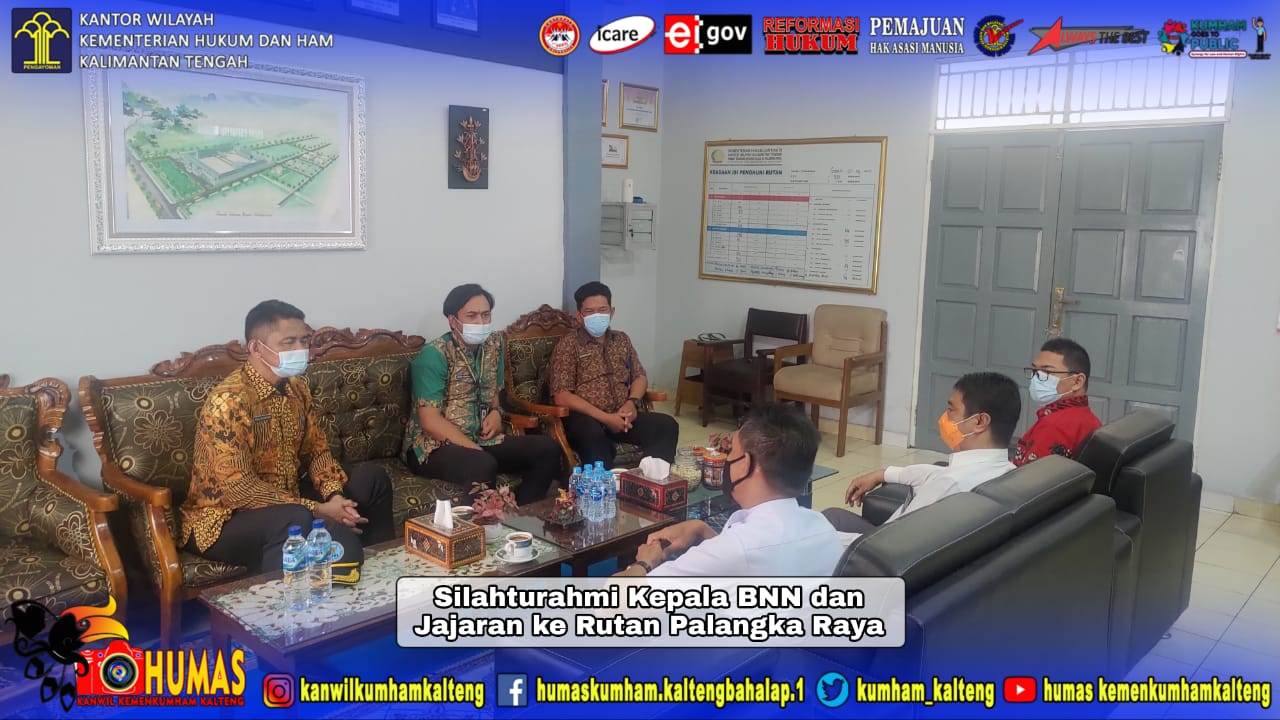 Koordinasi Kepala BNN Kota Palangka Raya Dengan Kepala Rutan Palangka Raya