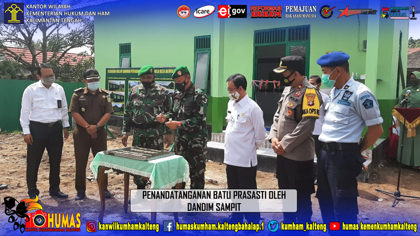 Lapas Kasongan Hadiri Peresmian Pos Babinsa