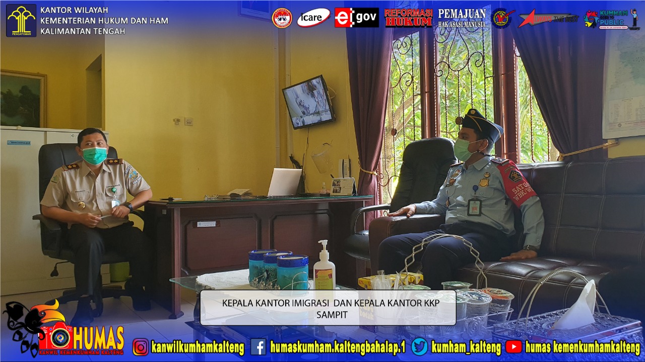 Kantor Imigrasi Sampit Kunjungi Kantor Kesehatan Pelabuhan Sampit