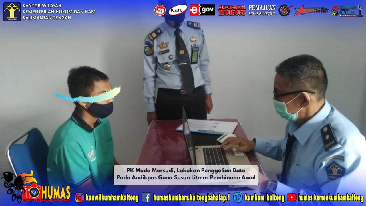 Datangi Anak Didik Pemasyarakatan, PK Bapas Palangka Raya Susun Litmas Pembinaan Awal