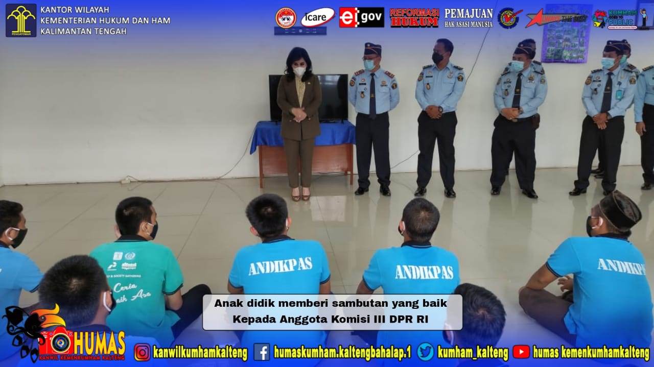 Kunjungan Kerja Anggota Komisi III DPR RI ke LPKA Palangka Raya