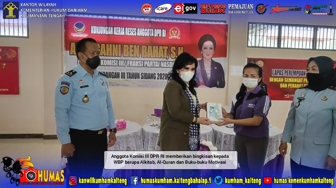 Kunjungan Kerja Anggota Komisi III DPR RI Ke Lapas Perempuan Palangka Raya