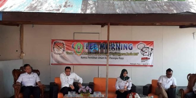 KPU Palangka Raya Adakan Coffee Morning