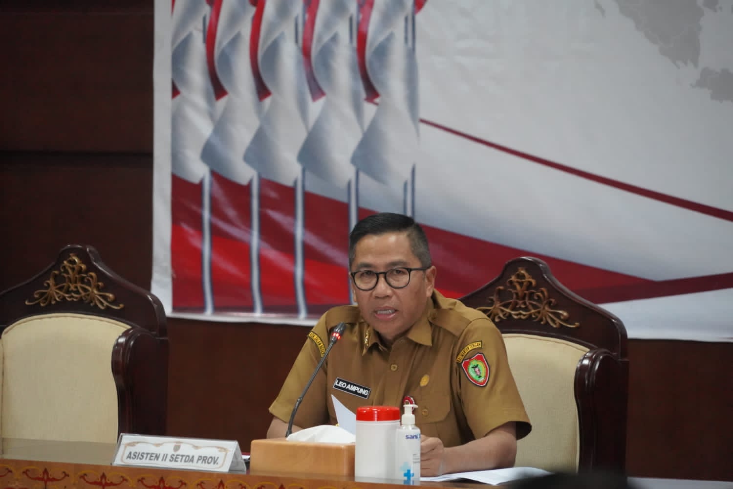 Asisten Ekbang Leonard S. Ampung Pimpin Rapat Mekanisme Penyampaian PITTI Pemanfaatan Ruang Ketidaksesuaian Ijin, Konsesi, Hak Atas Tanah dan Hak Pengelolaan
