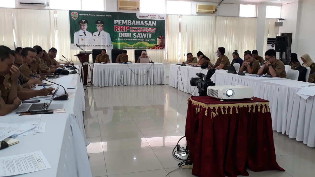 Akomodir DBH Sawit di Kalteng, Disbun Selenggarakan Rapat Pembahasan RKP DBH Sawit Se-Kalteng Tahun 2024