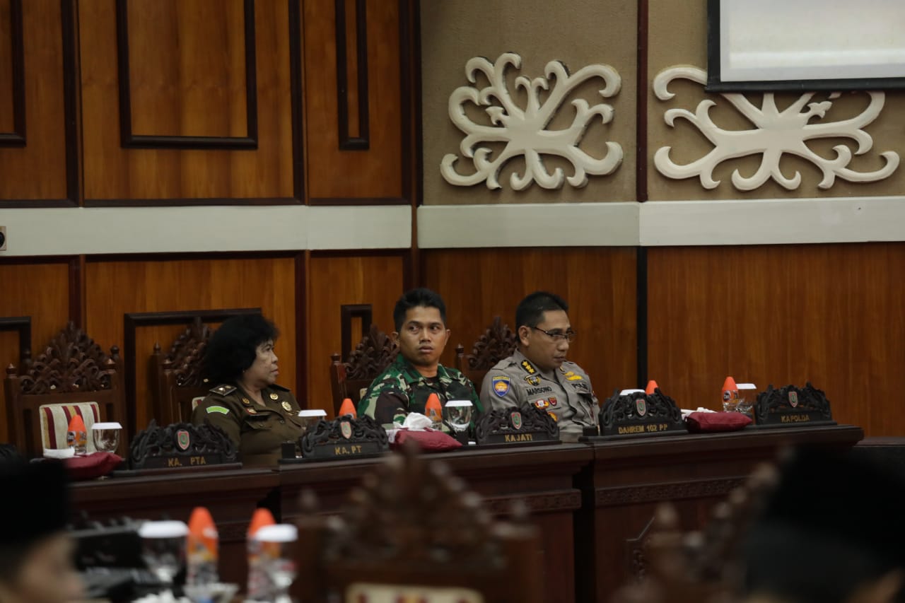 DPRD Gelar Rapat Paripurna Istimewa Sekaligus Rapat Paripurna ke-7 Penutupan Masa Persidangan I Tahun Sidang 2019