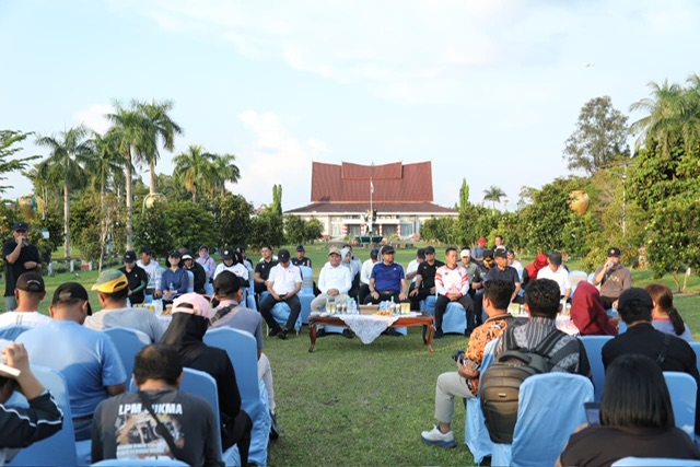 Gubernur Kalteng Joging Bersama Insan Pers, Ajak Stakeholder Bangun Daerah Bersama
