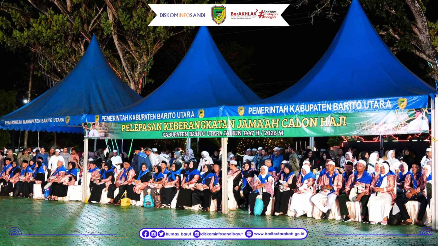 Bupati Lepas 113 Jemaah Haji Kloter 7 Asal Barito Utara