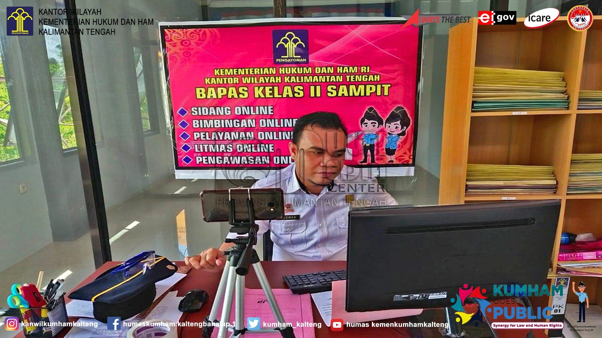 Pembimbing Kemasyarakatan Bapas Sampit Wawancara Pembuatan Litmas Anak Via Daring