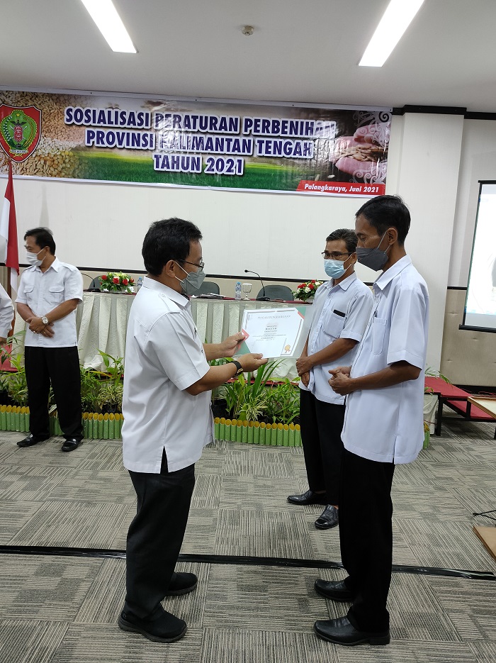 Sosialisasi Peraturan Perbenihan Tingkat Provinsi Kalimantan Tengah Tahun 2021