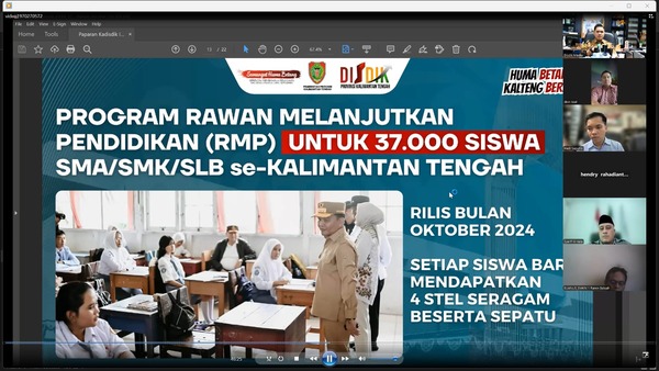 Lewat Webinar, Disdik Kalteng Gandeng Finlandia Melalui SFI Untuk Tingkatkan Kualitas Pendidikan