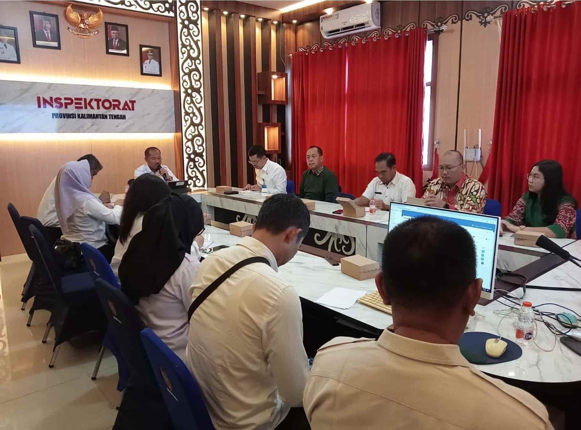 Inspektorat Daerah Prov. Kalteng Adakan Rapat Kesiapan PM SPIP Terintegrasi