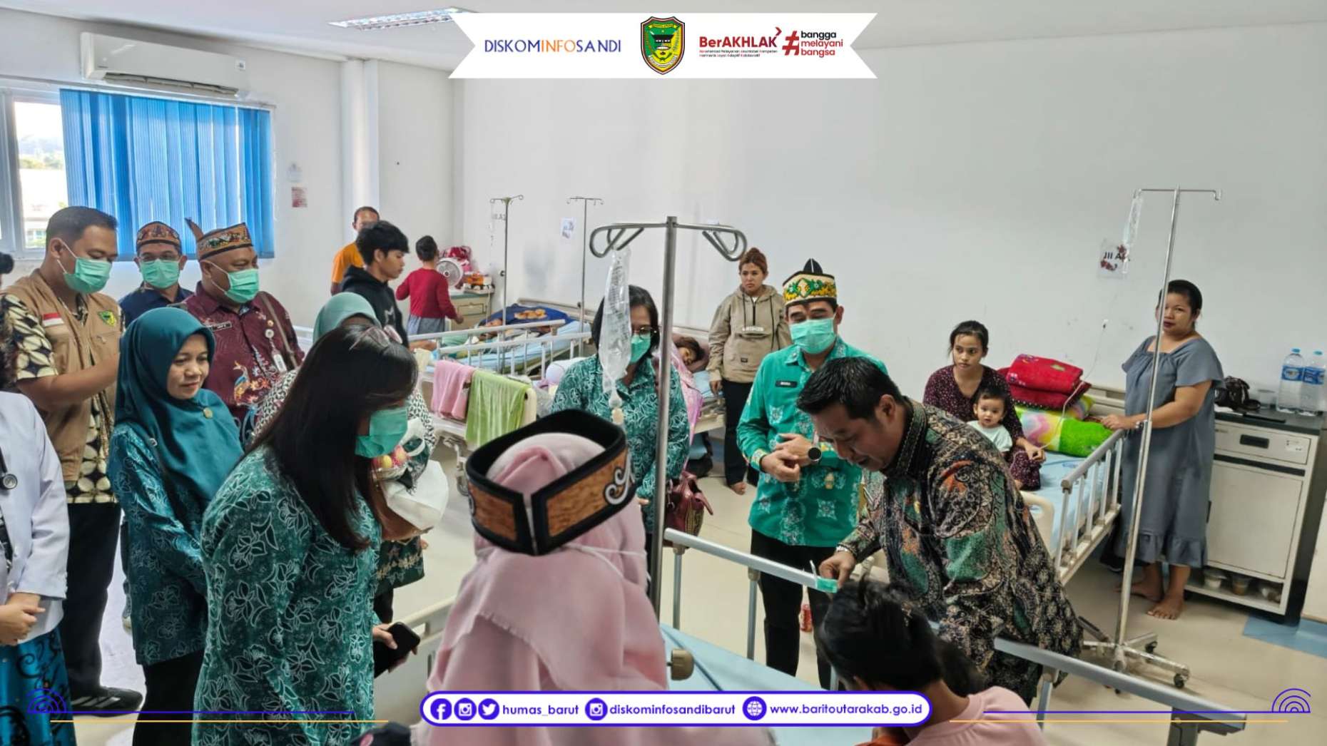 Ketua Pelaksana TPPS Barito Utara Tinjau Bayi Terindikasi Stunting di RSUD Muara Teweh