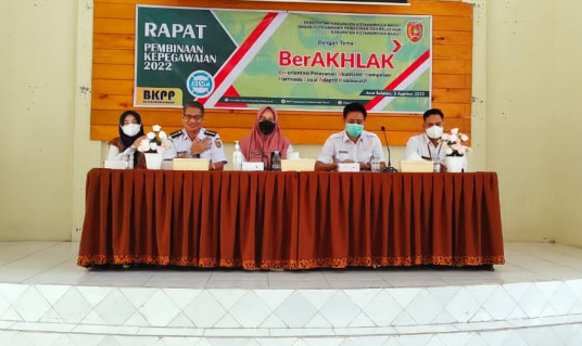 BKPP Kobar Laksanakan Rapat Pembinaan Kepegawaian di Kecamatan Arut Selatan
