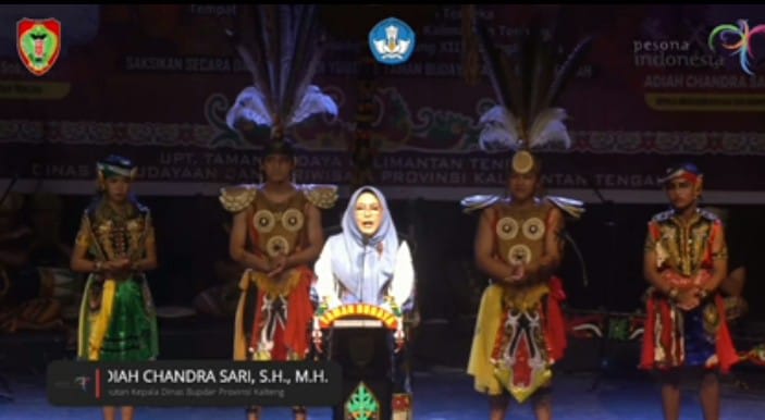 Kadis Budpar Kalteng Adiah Chandra Sari : Gelar Seni Budaya Kembalikan Rasa Cinta Budaya Kepada Generasi Penerus