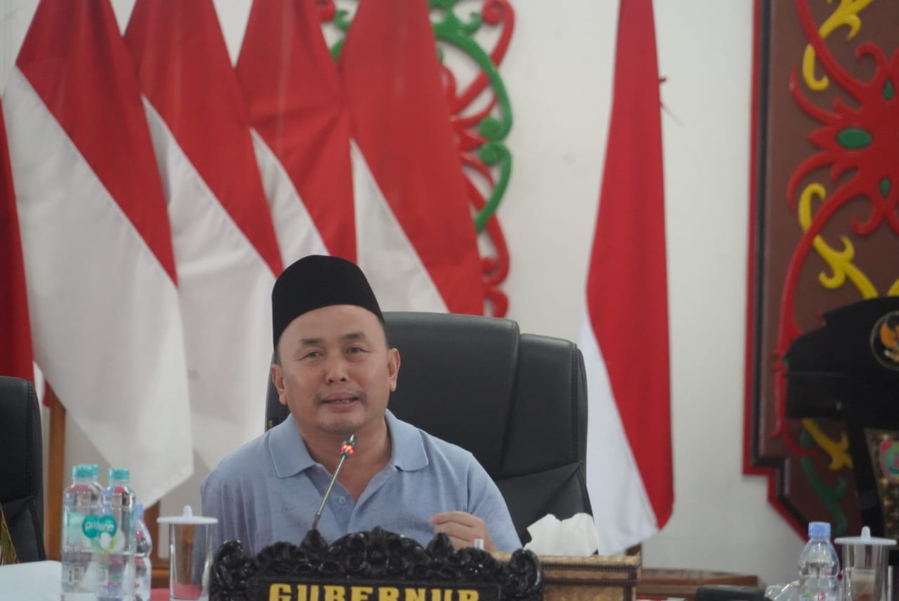 Pimpin Rapat Persiapan Tabligh Akbar, Gubernur Sugianto Sabran Minta Dipersiapkan dengan Matang