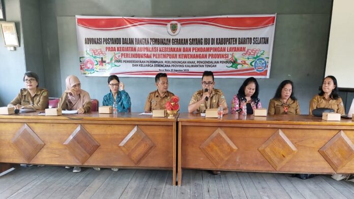 DP3APPKB Prov. Kalteng Gelar Advokasi Posyandu di Kab. Barsel 