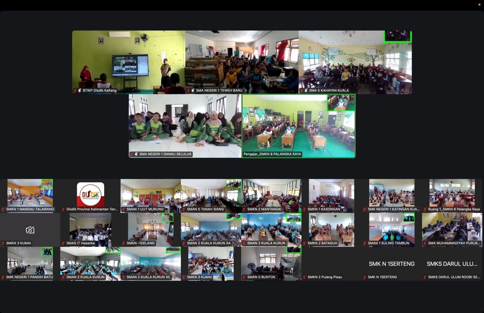 Digitalisasi Pendidikan Kalteng Melaju, Ratusan siswa dari 59 Sekolah Belajar Koding dan AI dengan TV Interaktif