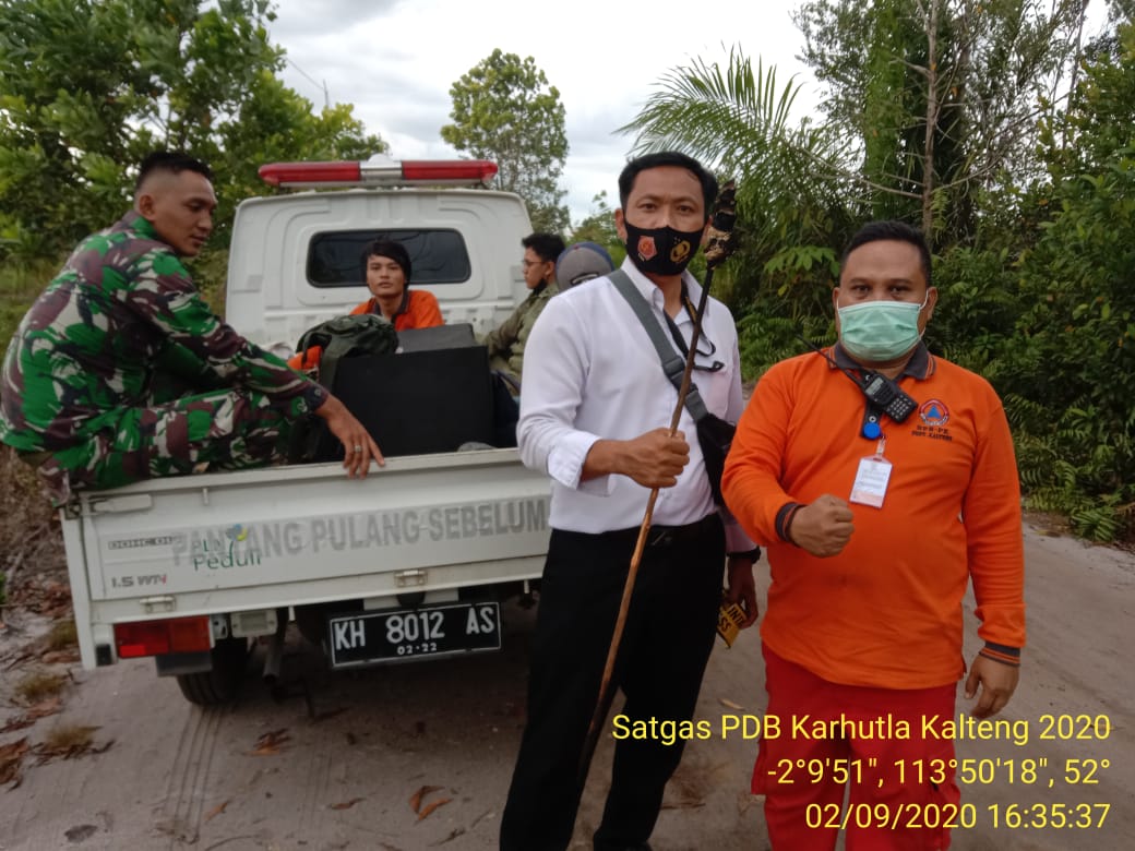 Kebakaran Lahan di Jalan Nagasari XX, Kelurahan Bukit Tunggal, Kecamatan Jekan Raya, Kota Palangka Raya