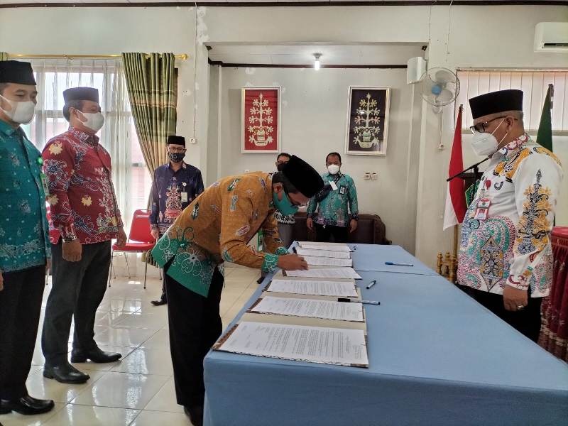 Sebanyak 7 Pejabat Eselon IV Kanwil Kalteng Dilantik