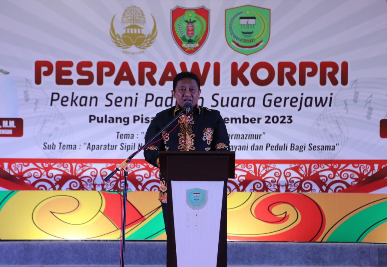 Wagub Edy Pratowo Resmi Buka PESPARAWI IV KORPRI Tingkat Provinsi Kalteng Tahun 2023