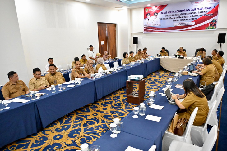 Kepala Bappedalitbang Buka Raker Monitoring dan Pemantauan Program Kegiatan  Perangkat Daerah Lingkup lnfrastruktur dan Kewilayahan