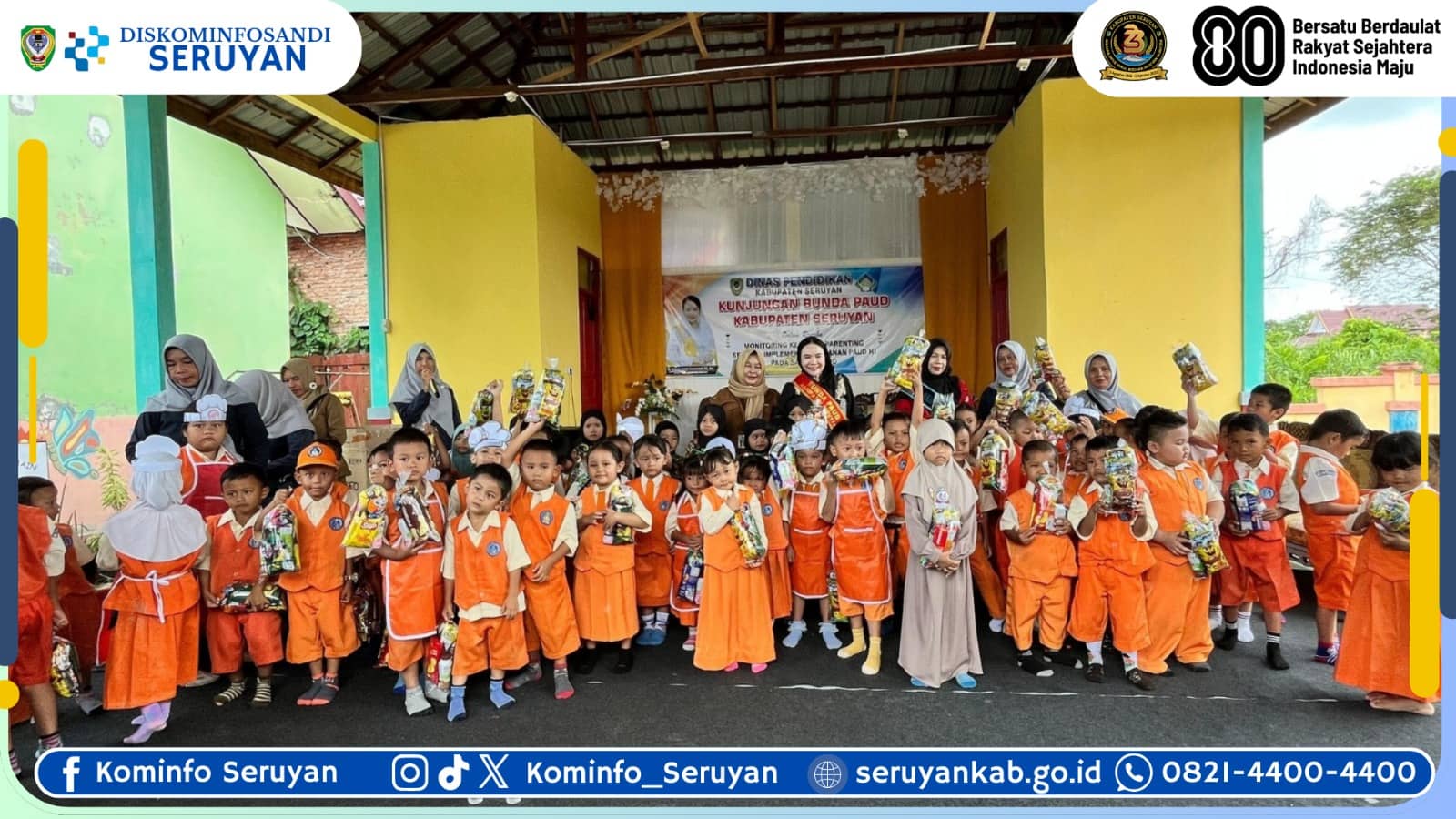 Dorong Layanan PAUD Holistik Integratif, Bunda PAUD Seruyan Lakukan Monitoring Parenting