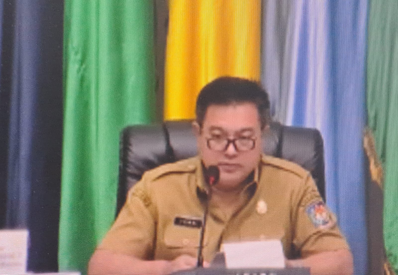 Sahli Gubernur Yuas Elko, Hadiri Rakor Pengendalian Inflasi Daerah Tahun 2023 secara Virtual