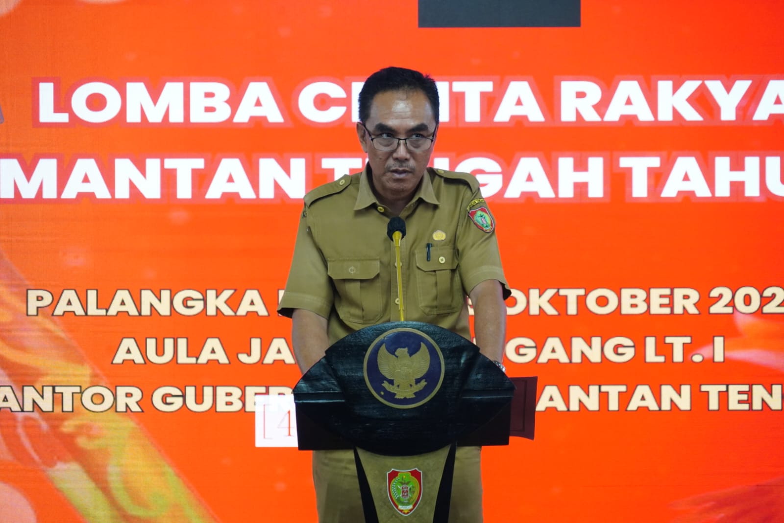 Asisten Ekbang Sri Widanarni Buka Lomba Karya Tulis Cerita Rakyat Kalimantan Tengah Tahun 2023