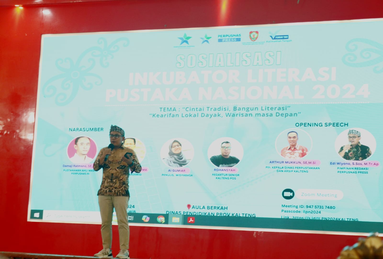 Perpusnas Gandeng Dispursip Kalteng Gelar Sosialisasi Inkubator Literasi Pustaka Nasional