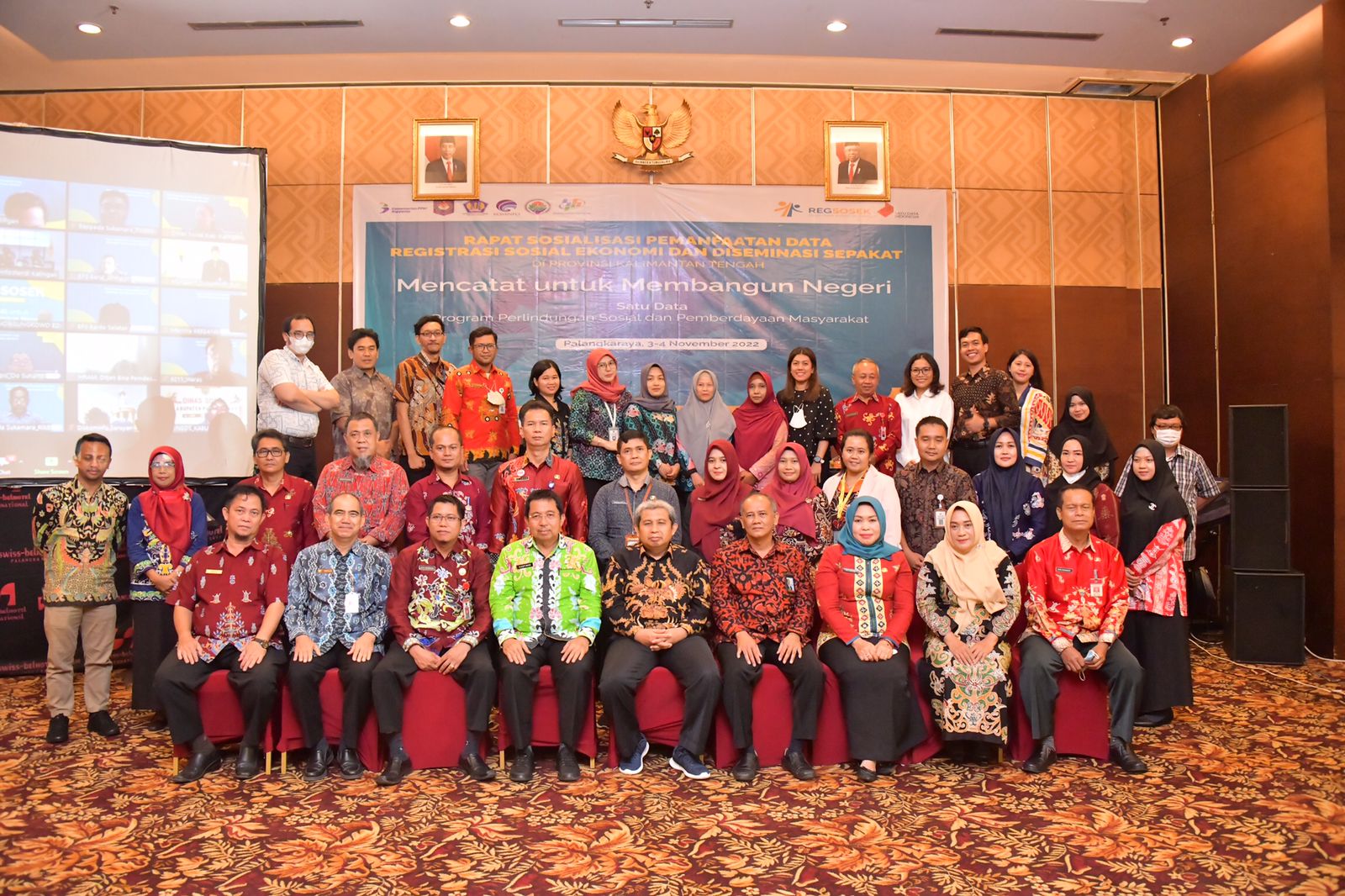 Kepala Bappedalitbang Hadiri Rapat Sosialisasi Pemanfaatan Data REGSOSEK dan Diseminasi SEPAKAT Prov. Kalteng