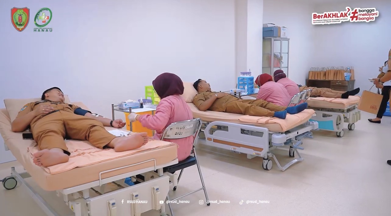 HUT Ke-25 ARSADA, RSUD Hanau Turut Sukseskan Donor Darah Serentak Nasional