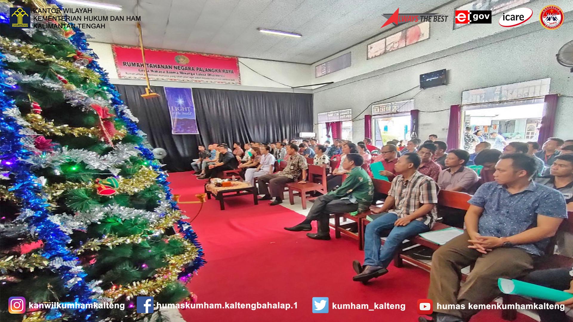 Bakti Sosial Natal Karyawan Swiss-Belhotel Danum Palangka Raya Di Rutan Kelas IIA Palangka Raya