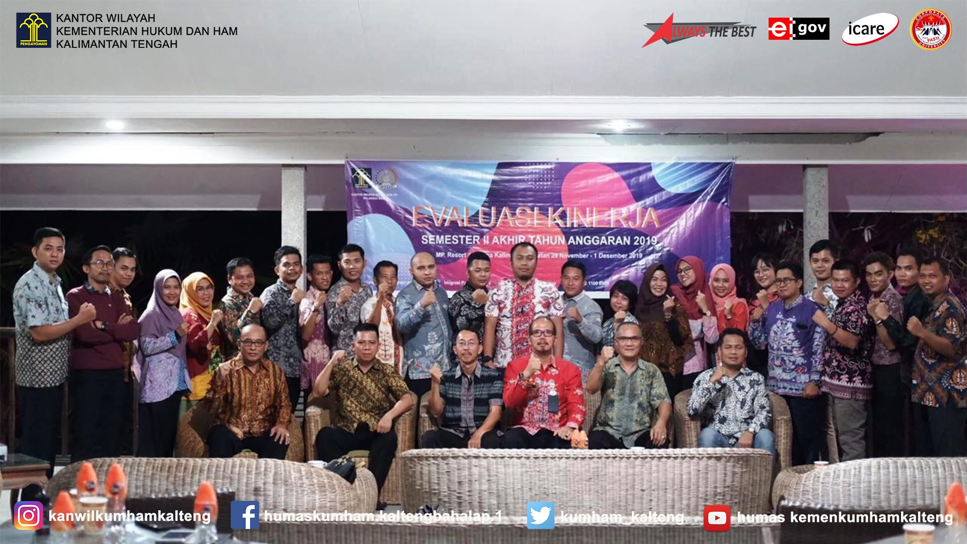 Kantor Imigrasi Palangka Raya Mengadakan Kegiatan Evaluasi Kinerja Semester II