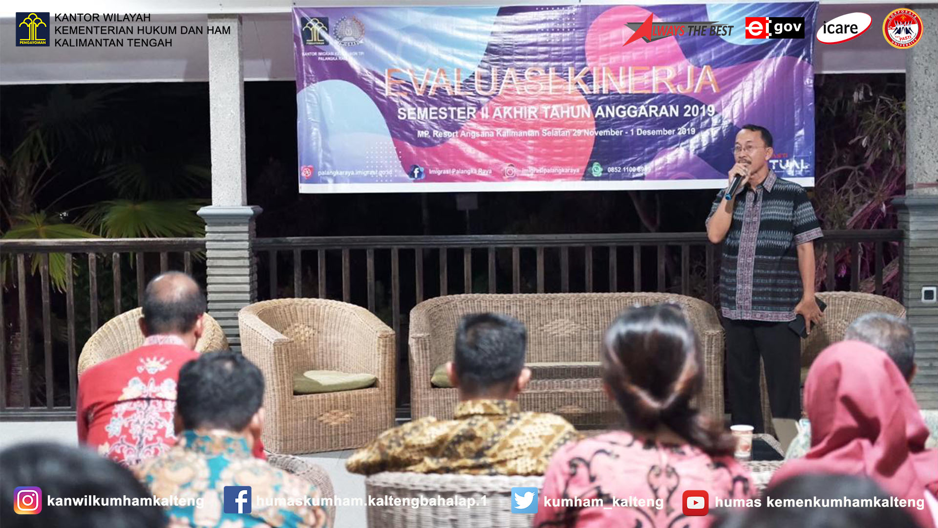 Kantor Imigrasi Palangka Raya Mengadakan Kegiatan Evaluasi Kinerja Semester II