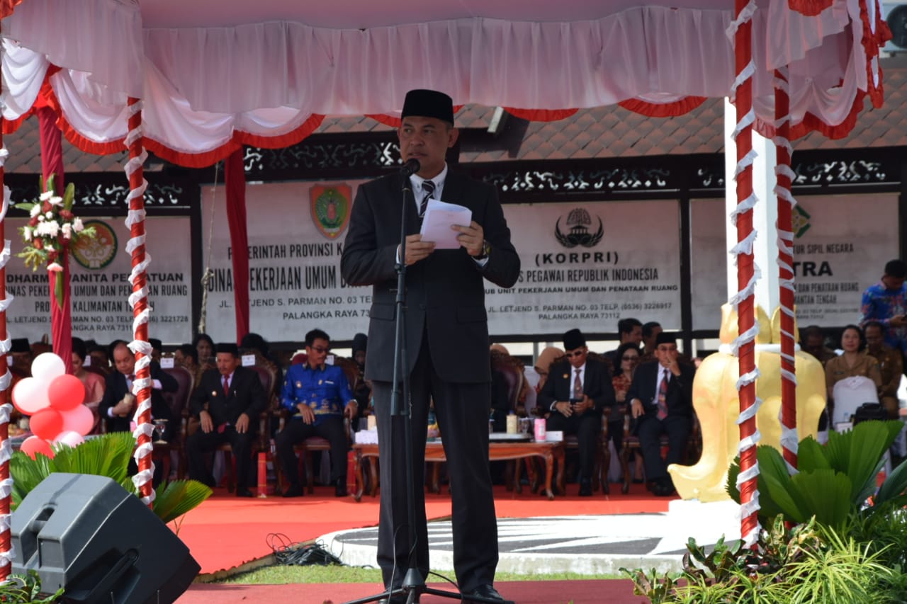 Pemprov Kalteng Gelar Upacara Peringatan Hari Bakti Pekerjaan Umum ke-74 Tahun 2019