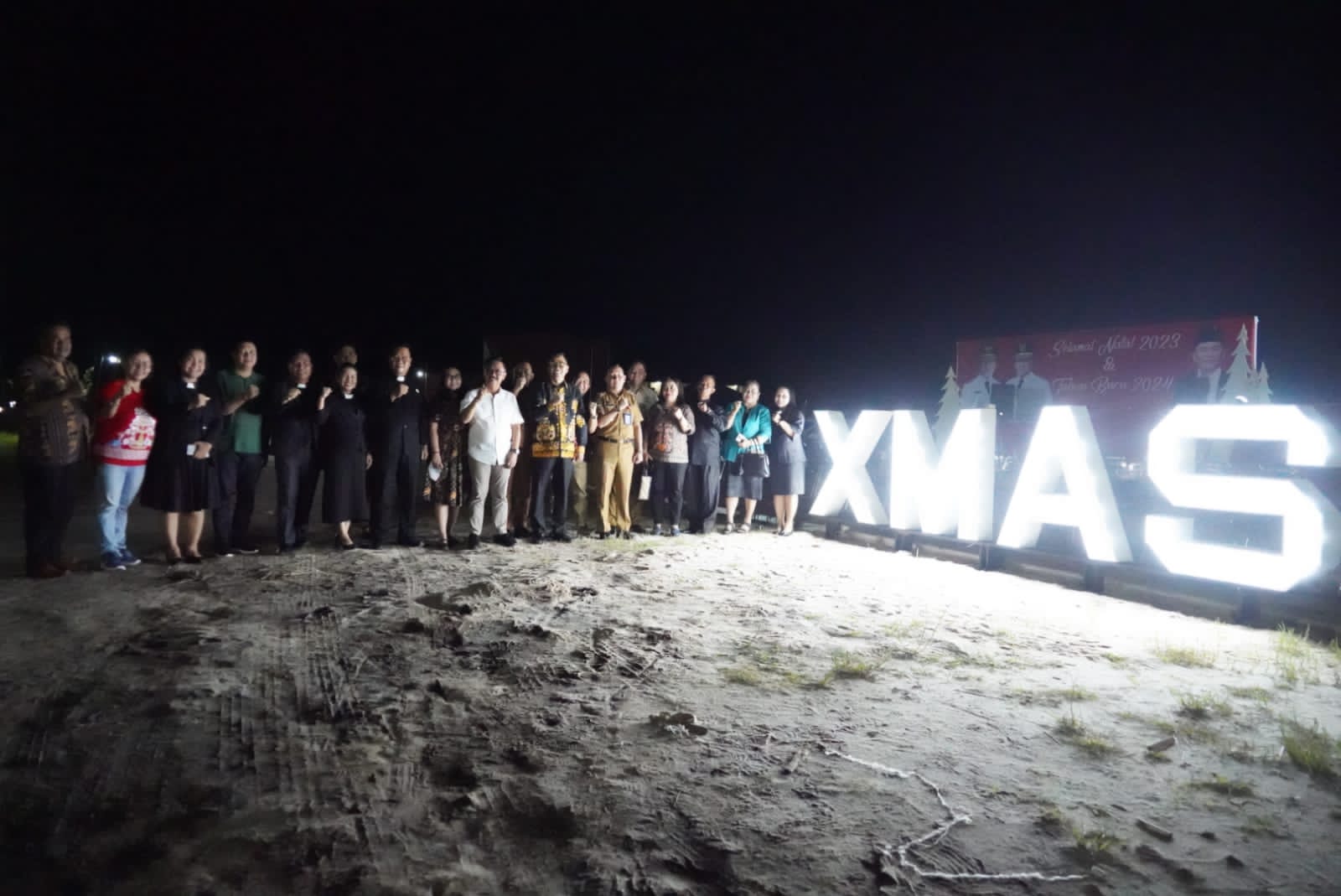 Panitia Perayaan Natal ASN Pemprov, DAD Kalteng dan PGI Kalteng Launching Rangkaian Kegiatan Natal, Photobooth dan Pohon Natal Tahun 2023