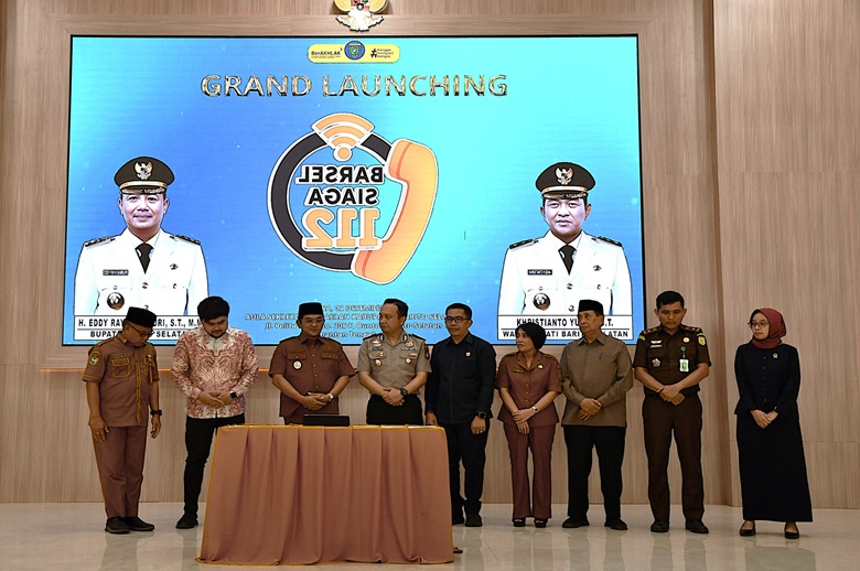 Pemkab Barsel Launching Layanan Barsel Siaga 112