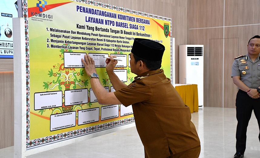 Pemkab Barsel Launching Layanan Barsel Siaga 112