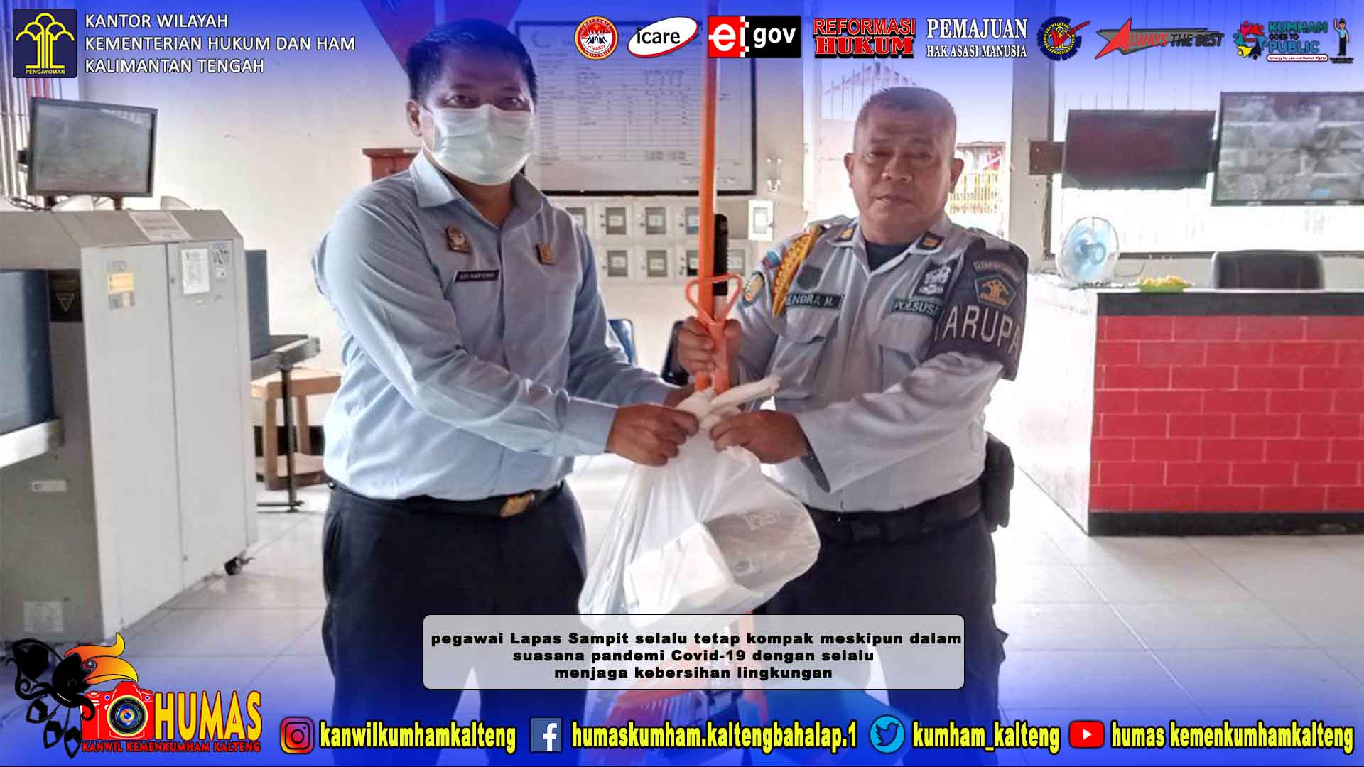 Peran Serta Semua Pegawai Lapas Sampit Dalam Menjaga Kebersihan